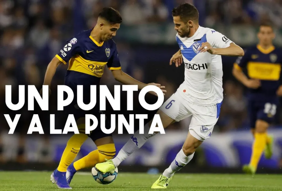 Boca igualó con Vélez y es uno de los punteros
