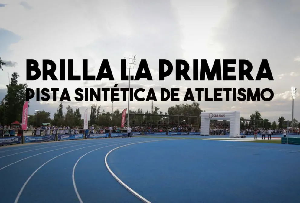 San Juan estrenó su primera pista sintética de atletismo