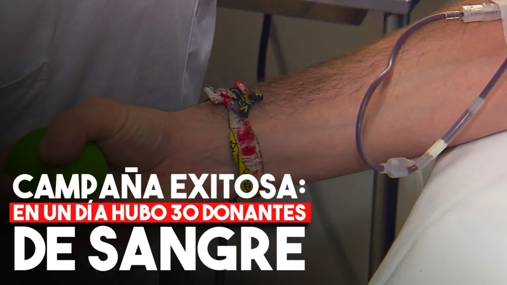 Campaña de donación de sangre: en un día hubo 30 dadores