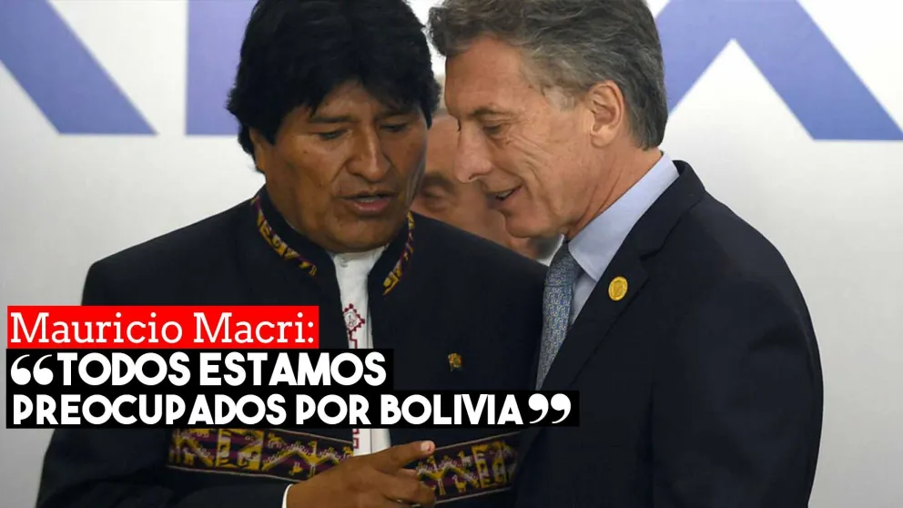 Mauricio Macri: "Todos estamos preocupados por Bolivia"