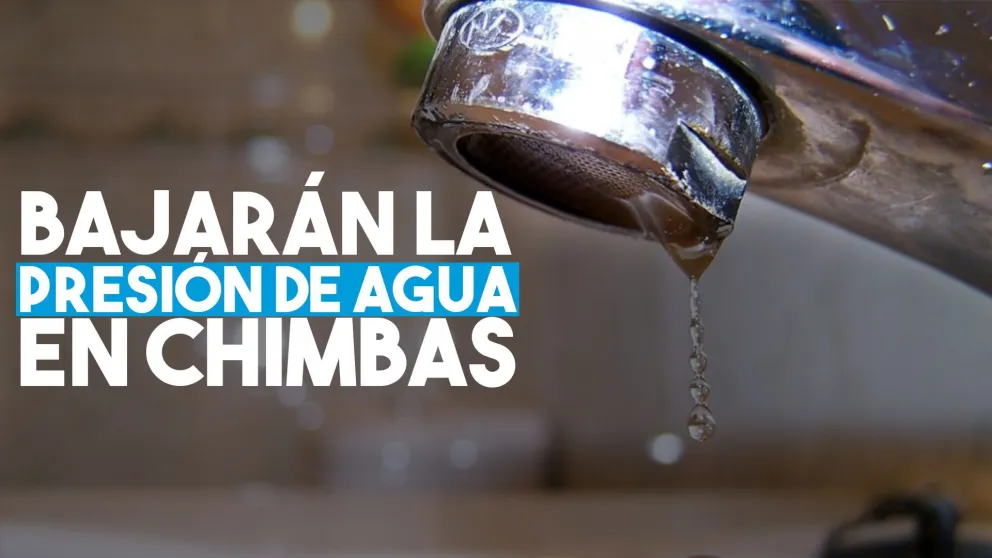 Atención Chimbas: OSSE informó que disminuirá la presión de agua potable