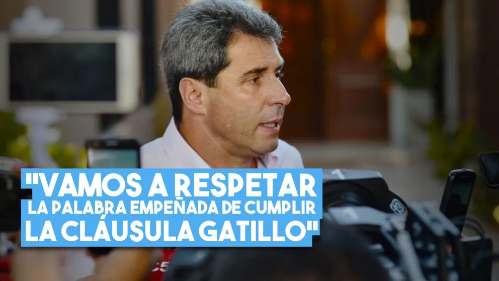 Uñac confirmó que hasta diciembre habrá cláusula gatillo