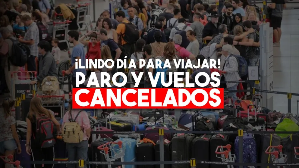 Paro sorpresivo en Ezeiza y Aeroparque: más de 50 vuelos cancelados de Aerolíneas Argentinas