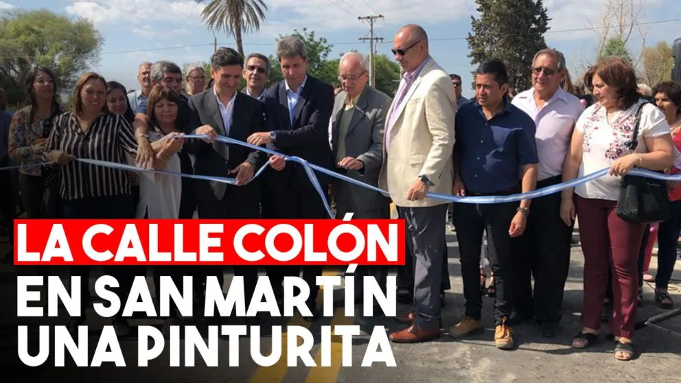 Inauguraron obras de pavimentación en San Martín