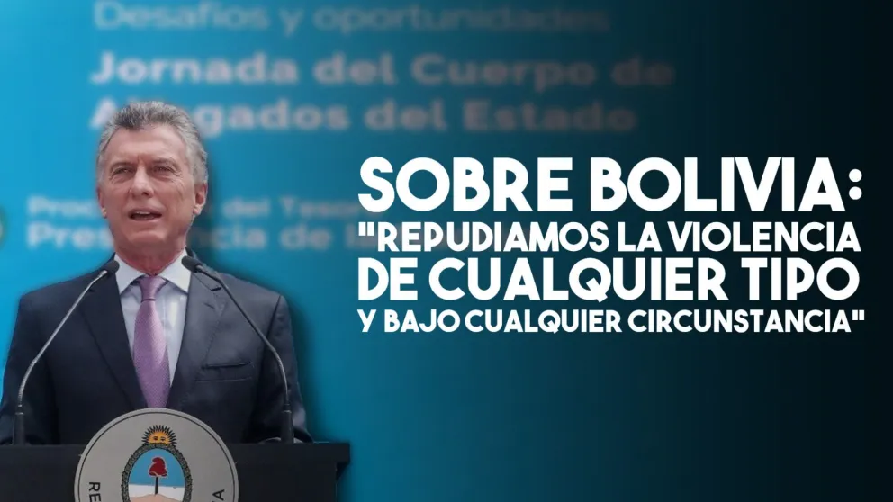 Mauricio Macri repudió la violencia en Bolivia y pidió elecciones libres y justas