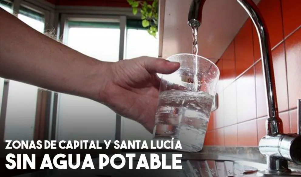 Noreste de Capital y Noroeste de Santa Lucia sin agua
