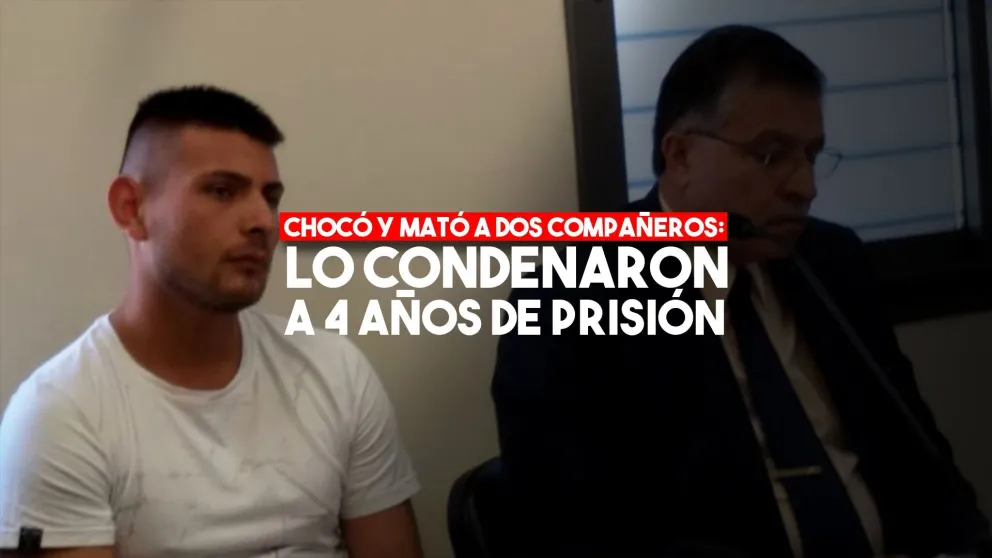 Condenaron a 4 años de prisión al policía que chocó en estado de ebriedad y mató a dos compañeros