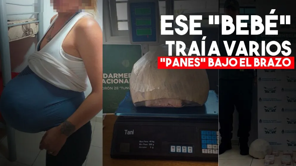 Simulaba estar embarazada pero la panza era de marihuana