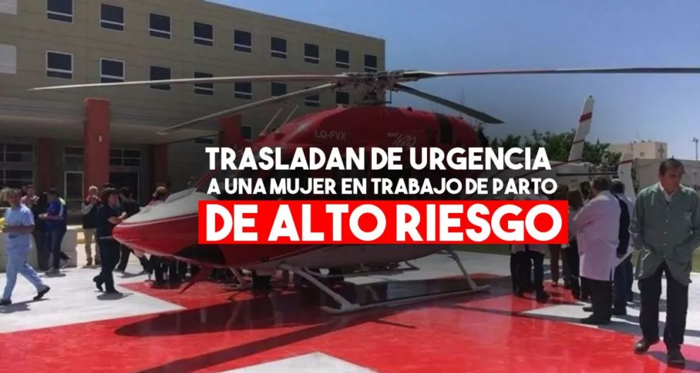 Trasladan de urgencia a una mujer de Valle Fértil con problemas de parto