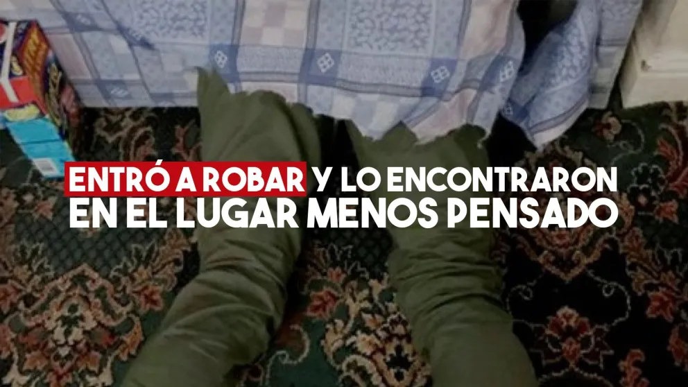 Entró a robar, escuchó a la policía y se metió abajo de la cama: quedó detenido