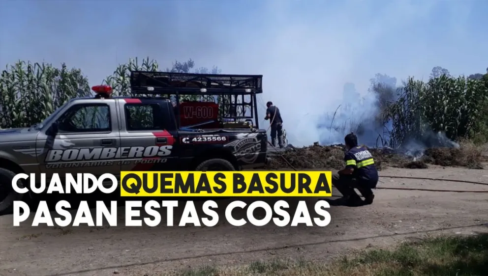 Bomberos Voluntarios lograron controlar un incendio en Pocito