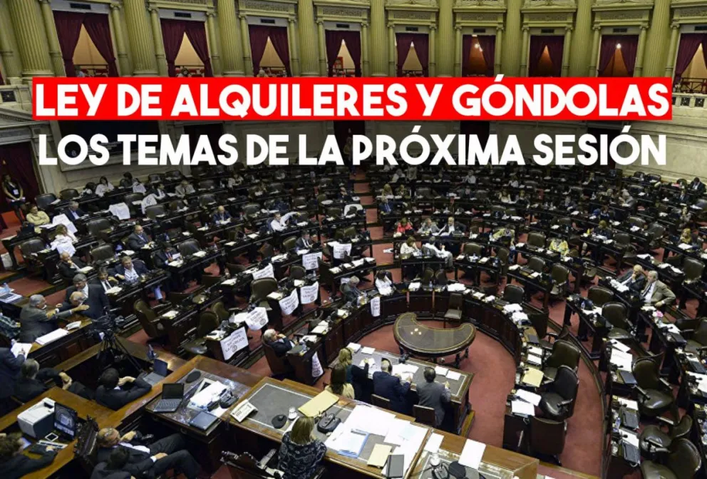 En la última sesión del año, buscarán sancionar las leyes de alquiler y góndolas