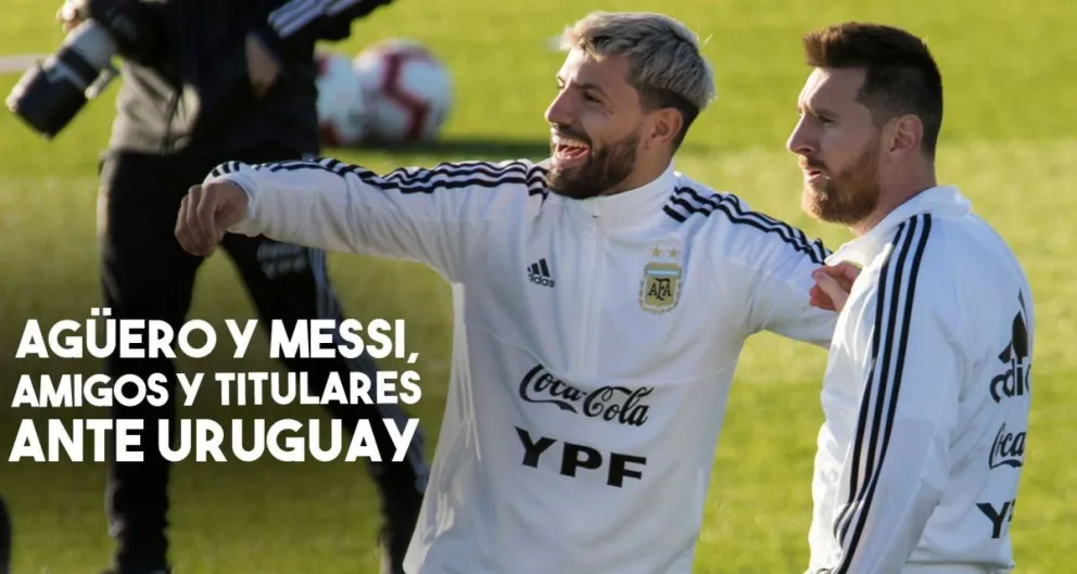 Scaloni confirmó que Leo y el Kun serán titulares este lunes ante Uruguay