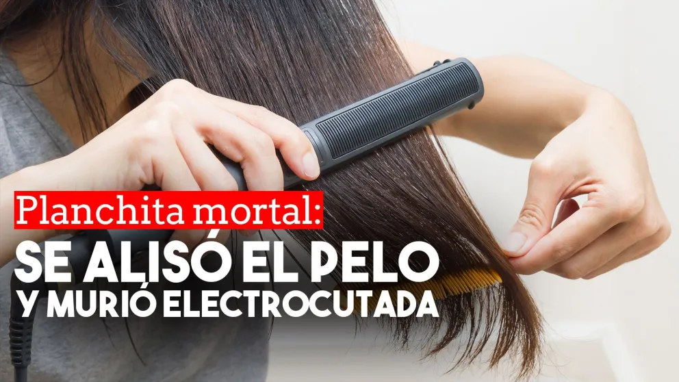 Una adolescente murió electrocutada mientras se planchaba el pelo