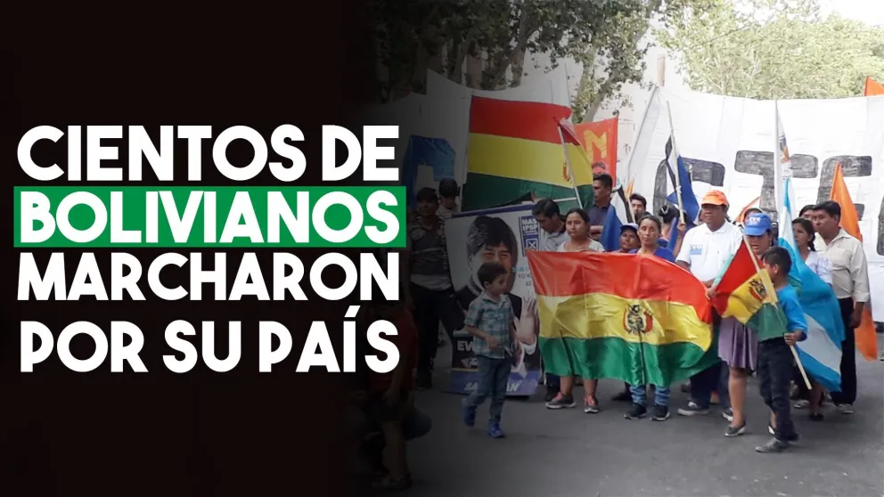 Con la presencia de más bolivianos radicados en San Juan, volvieron a marchar por Bolivia
