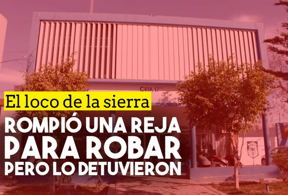 Con una sierra, rompió una reja para entrar a robar
