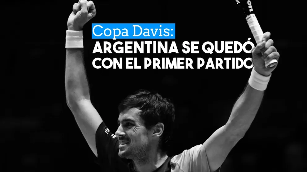 Guido Pella le dio el primer punto a Argentina en la Copa Davis