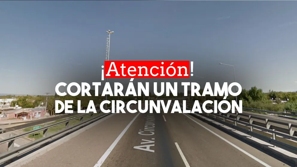 Cortarán un tramo de la Avenida Circunvalación hasta el mediodía