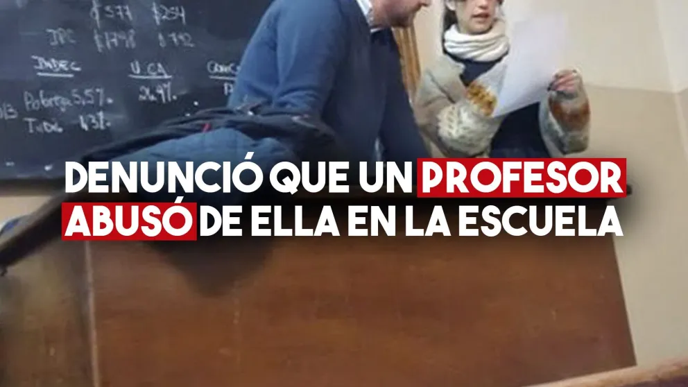 Una joven denunció que un profesor abusó sexualmente de ella en la escuela
