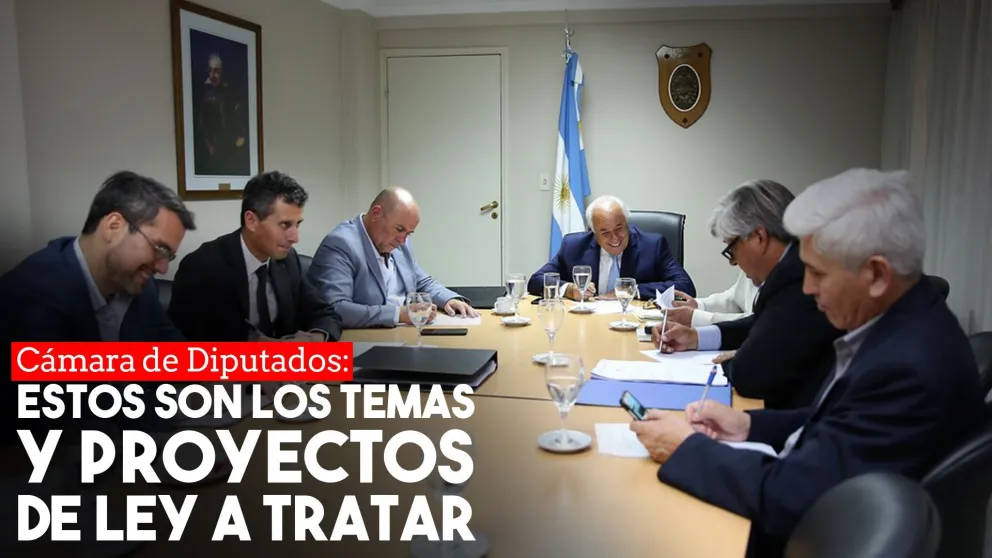 Diversos temas, y seis proyectos de ley se trataran en la Decimocuarta Sesión