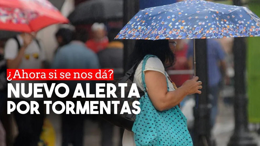 Emiten un nuevo alerta por la formación de tormentas