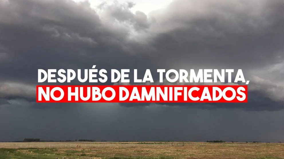 Hasta el momento no hubo asistencia por la tormenta
