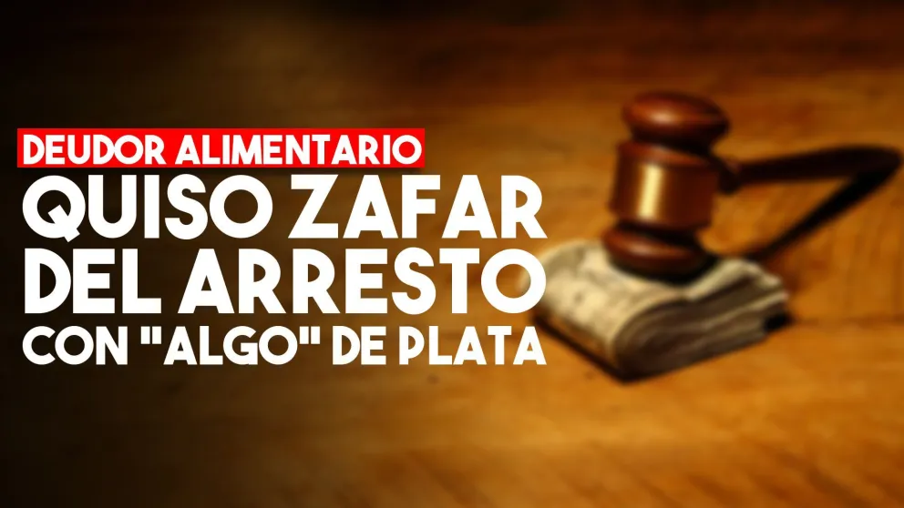 El deudor alimentario quiso zafar del arresto con 4 mil pesos