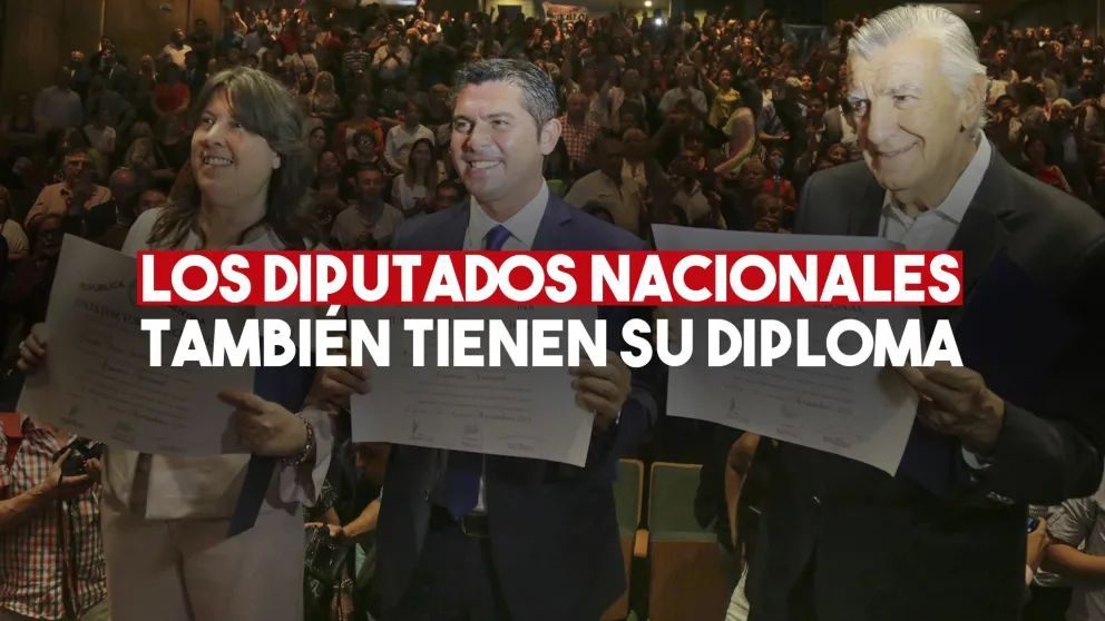Los diputados nacionales electos Gioja, Caselles y Orrego recibieron sus diplomas