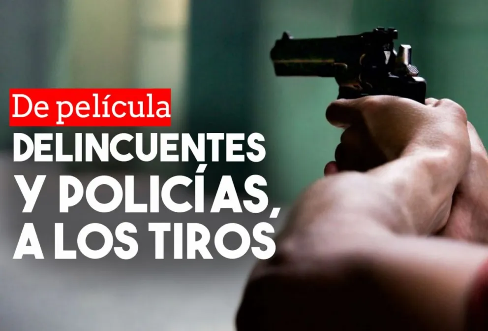 Delincuentes y policías se tirotearon cerca de un hospital