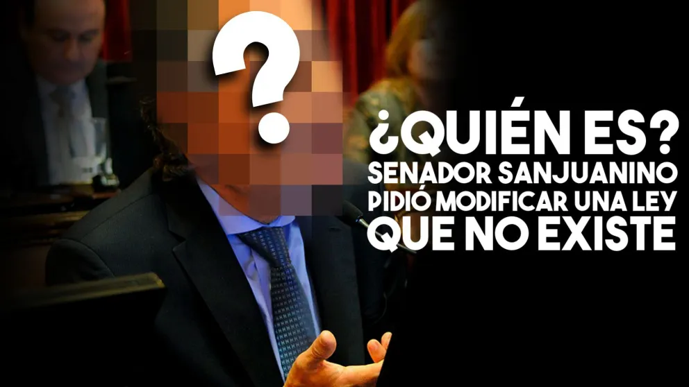 Un senador sanjuanino pidió que modificaran una ley que ya no existe