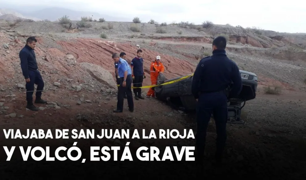 Un turista protagonizó un vuelco sobre ruta N° 40