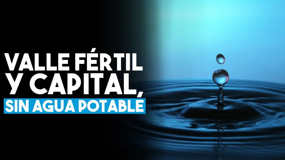 Varios barrios de Valle Fértil y Capital no tendrán agua potable
