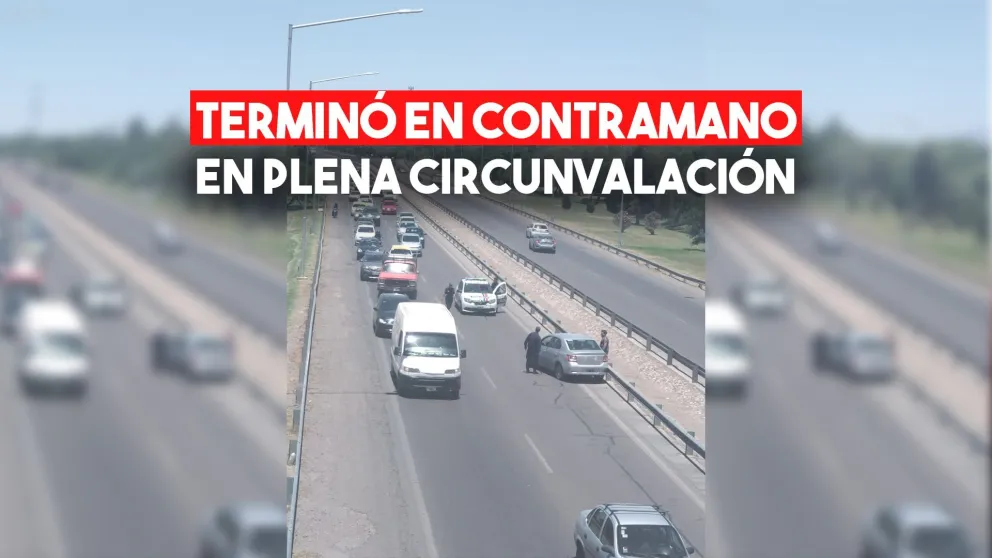 Una mujer perdió el control y terminó en contramano en plena Circunvalación: terminó hospitalizada