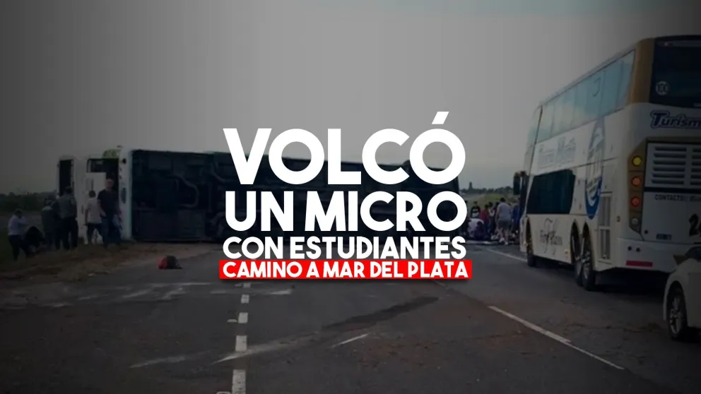 Volcó un colectivo con chicos camino a Mar del Plata, hay al menos dos muertos