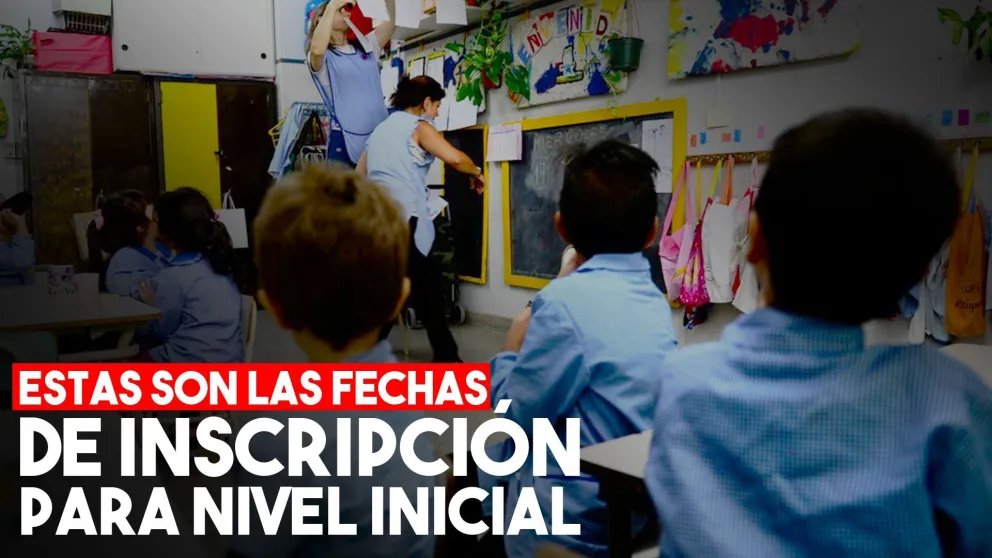 Educación dio a conocer las fechas de inscripción para nivel inicial