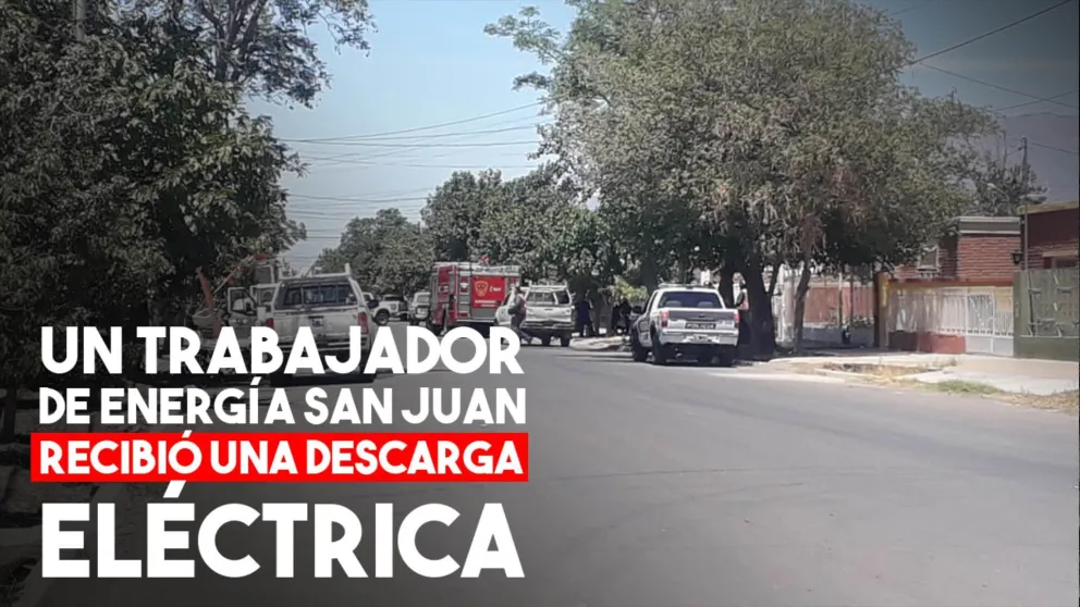 Un empleado de Energía San Juan recibió una descarga eléctrica