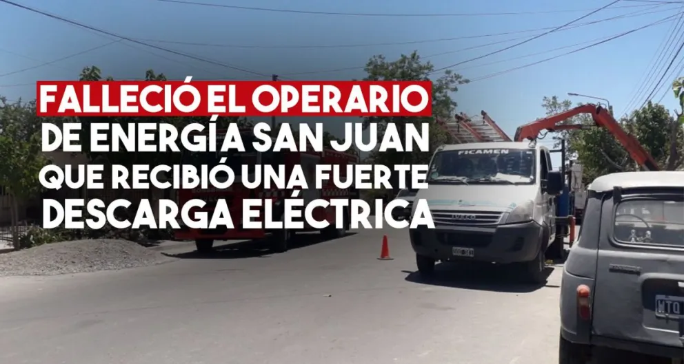 Falleció el operario de Energía San Juan que recibió una descarga eléctrica