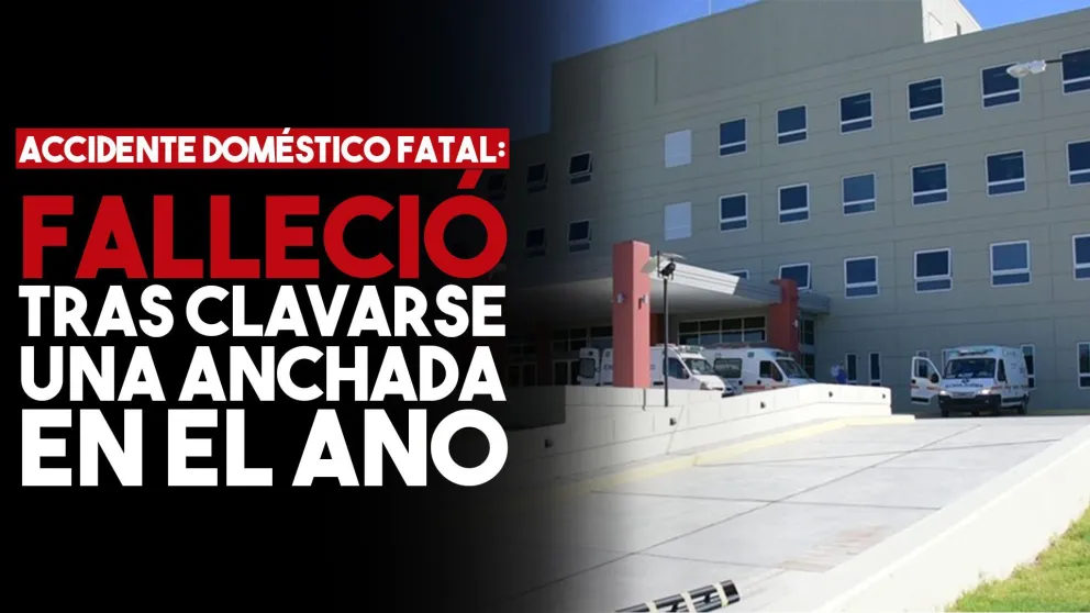 Falleció el hombre que se clavó una anchada en el ano