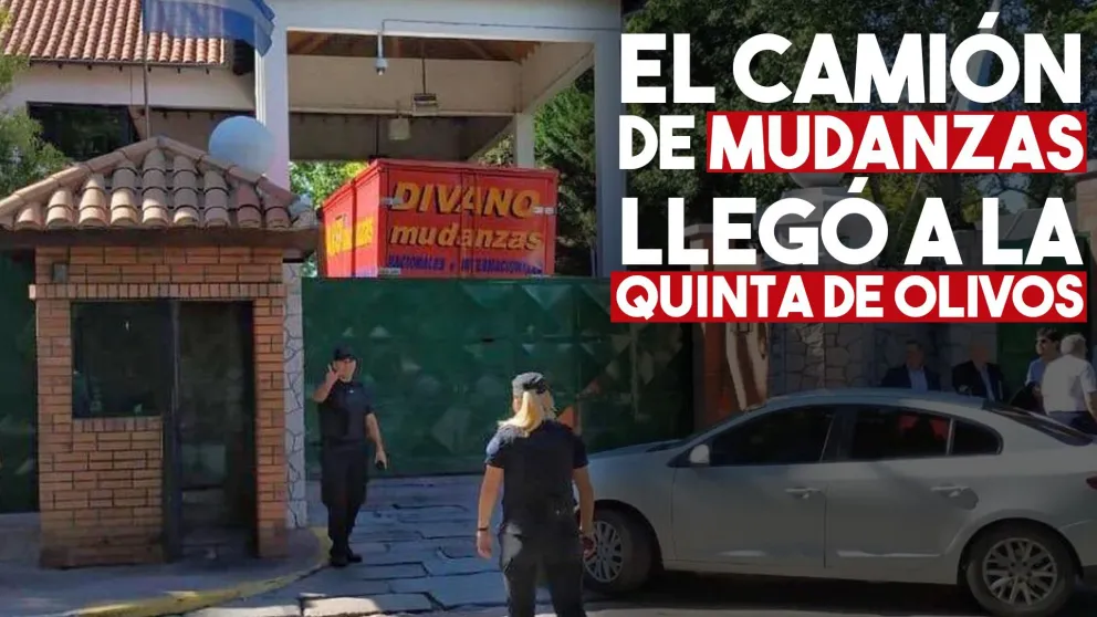 Macri comenzó a mudarse de la Quinta de Olivos y la imagen se viralizó