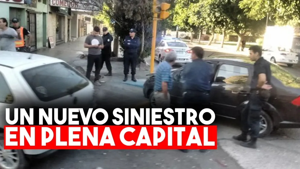 Nuevo siniestro vial en pleno centro sanjuanino