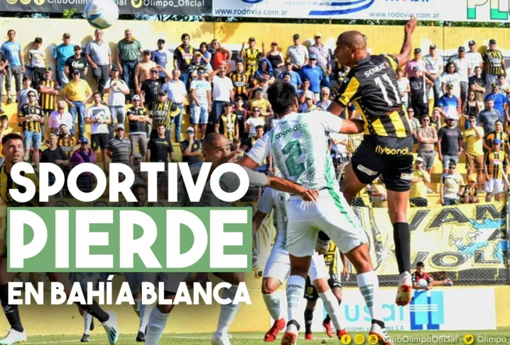 Con uno menos, Desamparados pierde en Bahía Blanca