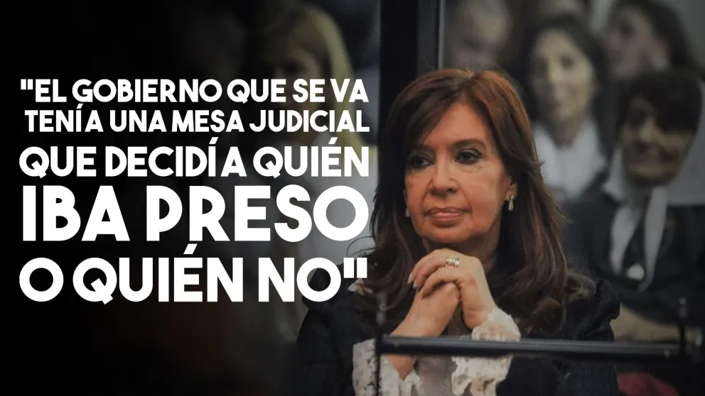 Cristina Fernández en el juicio: "El Gobierno que se va tenía una mesa judicial que decidía quién iba preso o quién no"