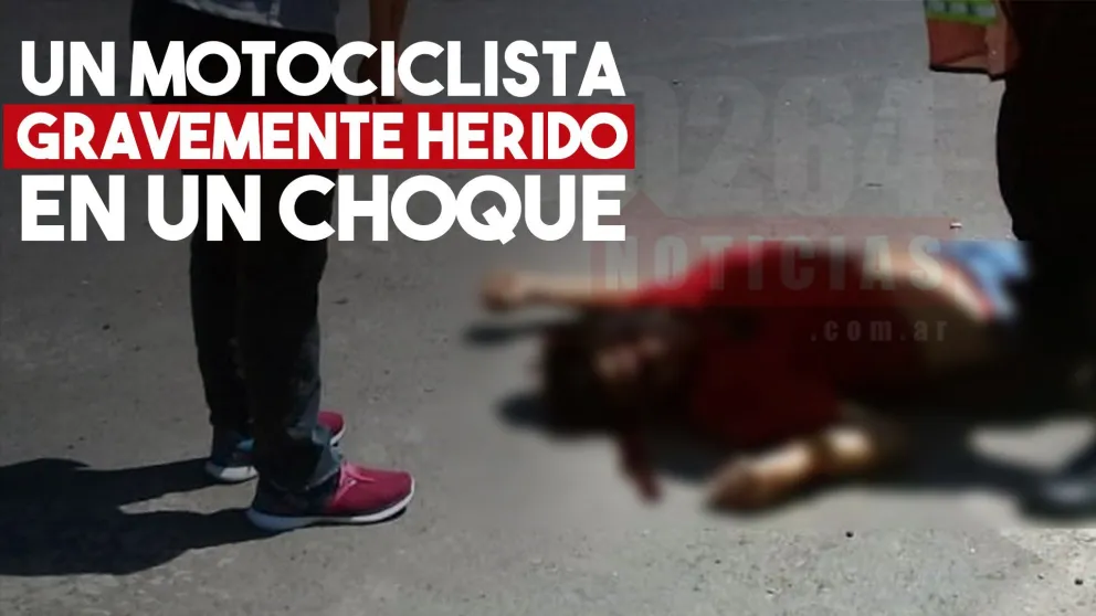 Un motociclista resultó gravemente herido luego de chocar en una esquina céntrica