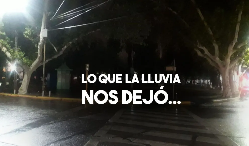 Granizo, algunos destrozos, corte de luz, algo de lo que la lluvia nos dejó