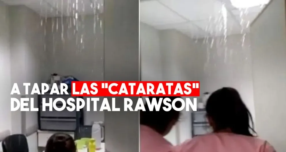 Trabajan a contrarreloj para detectar las filtraciones en el Hospital Rawson