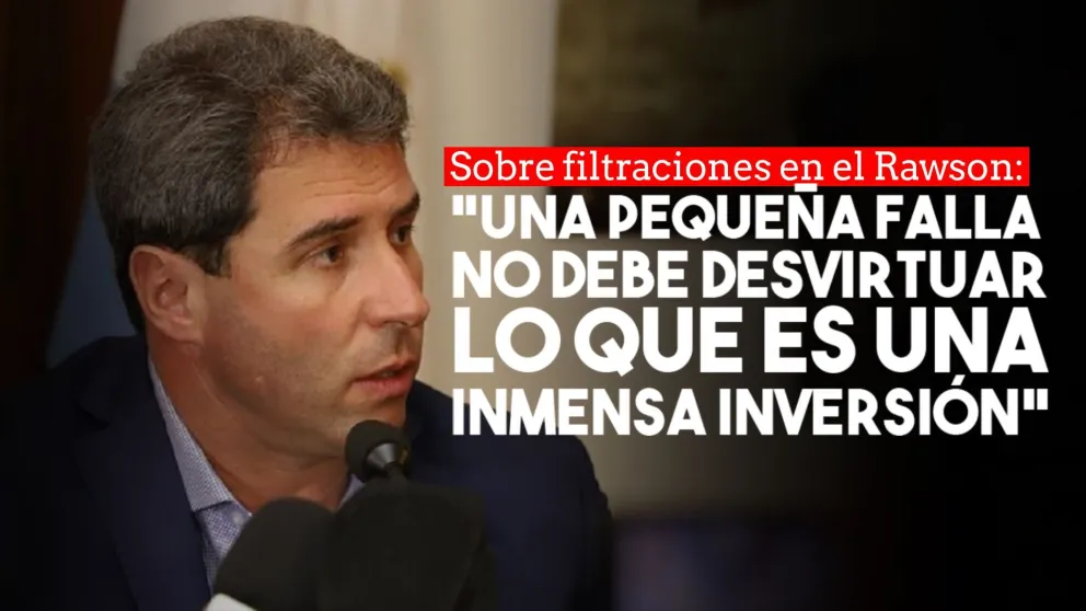 Uñac: "Una pequeña falla no debe desvirtuar lo que es una inmensa inversión"