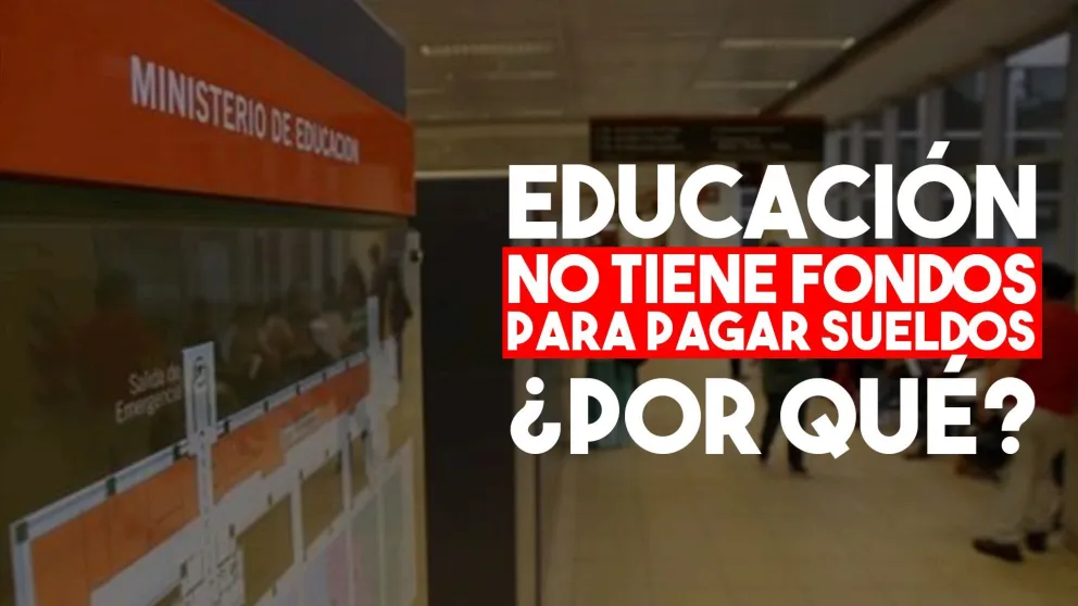 Educación reclamó una suma millonaria a Nación para poder pagar sueldos