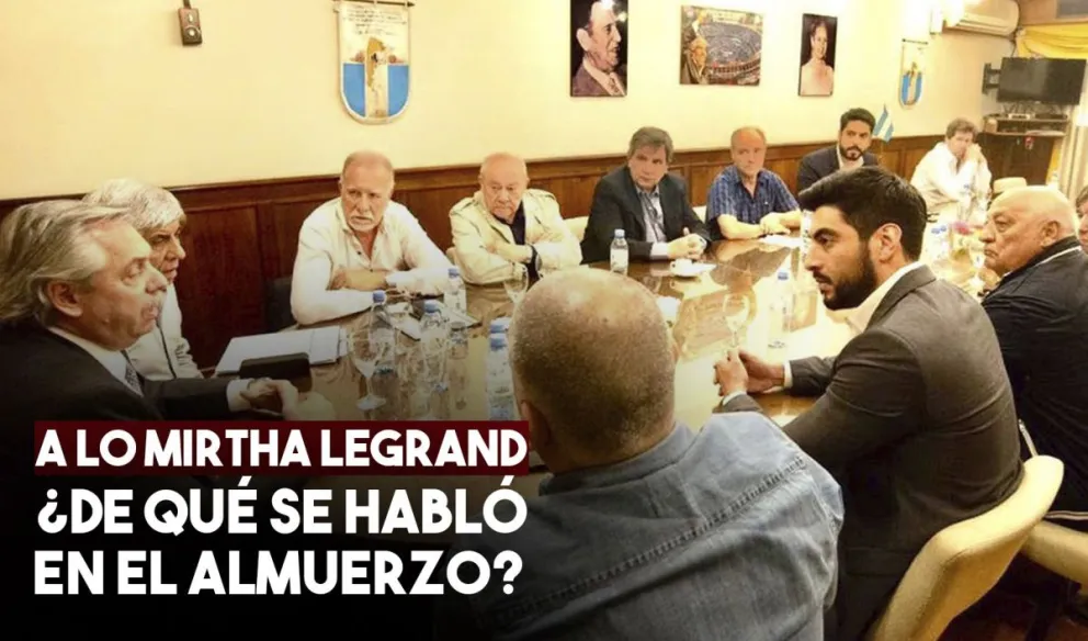 Alberto Fernández almorzó con Hugo Moyano y otros gremialistas