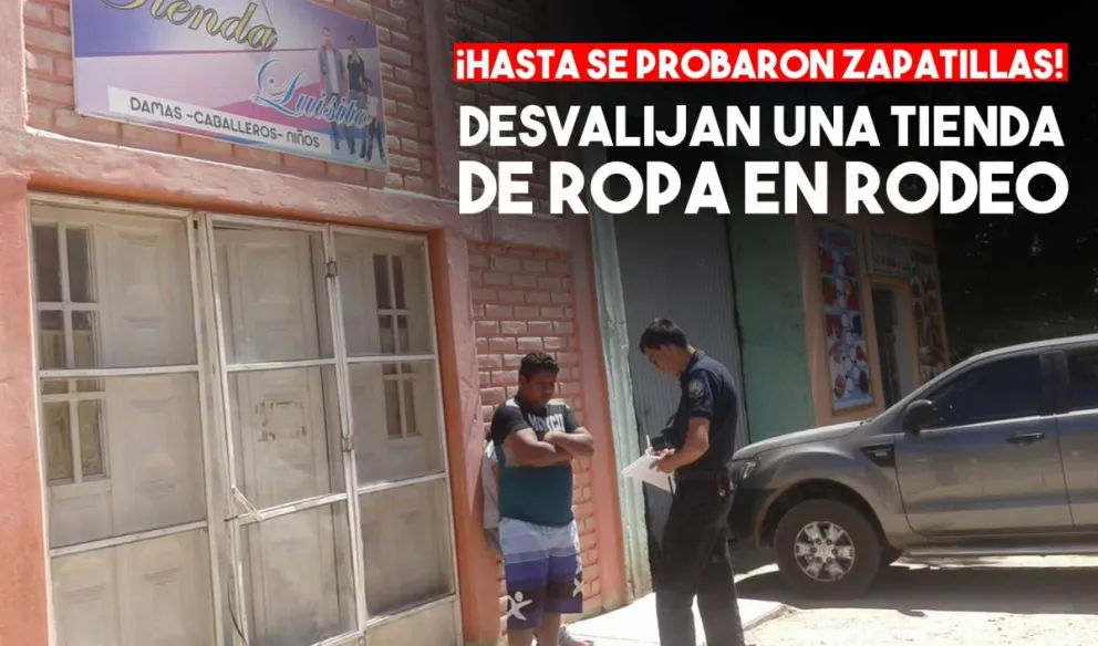 Rodeo: Robaron $200.000 entre plata y mercadería de una tienda de ropa