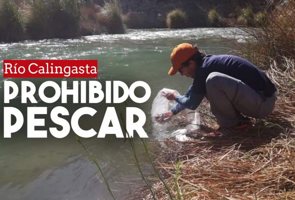 La pesca en el río Calingasta fue prohibida por un año